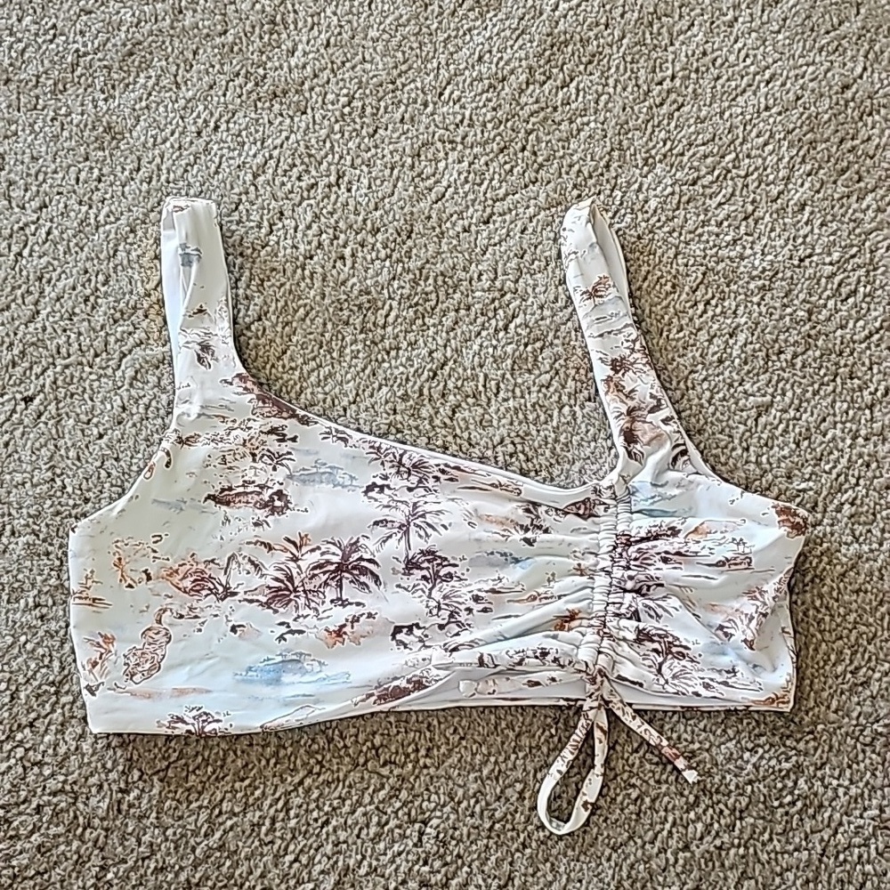 L Space Wilder Bikini Top Tropical Cream XL